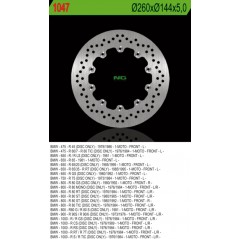 NG TARCZA HAMULCOWA PRZÓD BMW R45/60/65/75/80/90/100 (260X144X5) 10 OTWORÓW ŚR.5