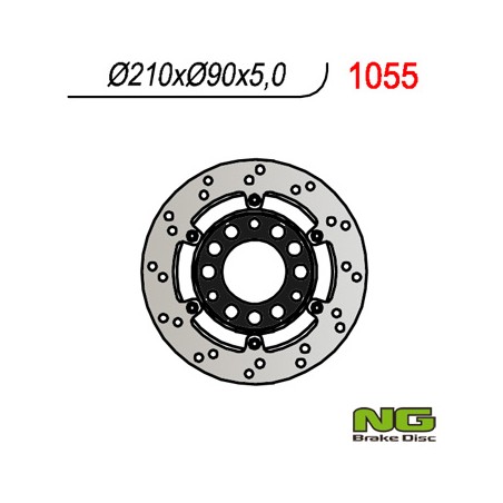 NG TARCZA HAMULCOWA TYŁ SUZUKI BURGMAN 400 '03-'04, AN 250 '03-'06 (PŁYWAJĄCA) (210X60,2X5)