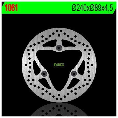 NG TARCZA HAMULCOWA PRZÓD/TYŁ SUZUKI BURGMAN 125/200 '06-'14 (240X89X4,5) (3X10,5MM)