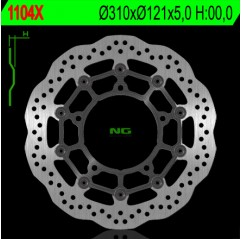 NG TARCZA HAMULCOWA PRZÓD SUZUKI B-KING '07-13, GSF650/1250 '07-16, GSXF650/1250 '10-18, GSXR1300 '08-18,(310x121x5MM) (5X10,5MM