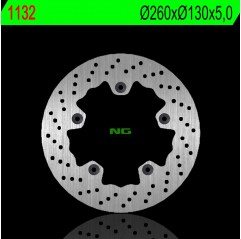 NG TARCZA HAMULCOWA PRZÓD TGB 125/250/300 08-18 (260X130X5,0MM) (5X10,5MM)