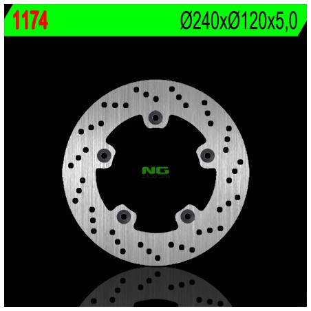NG TARCZA HAMULCOWA TYŁ SUZUKI GSF/GSR/SFV/GSX (240x120x5)