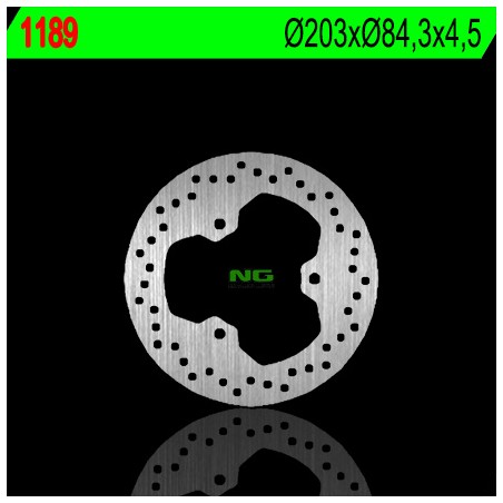 NG TARCZA HAMULCOWA TYŁ YAMAHA TRICKER 250 '05-'07 (203X84,3X4,5) (3X10,5MM)