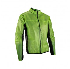 LEATT (2023/2024) KURTKA PRZECIWDESZCZOWA MTB ROWEROWA (PÓŁPRZEŹROCZYSTA) JACKET RACECOVER LIME KOLOR ŻÓŁTY ROZMIAR XXL