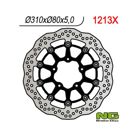 NG TARCZA HAMULCOWA PRZÓD KAWASAKI ZX6R 636 13-16, Z800 12-16, ZX10R 08-15, Z1000 15-16, ZZR1400 06-16, GTR1400 07-16, ZX14 07-1