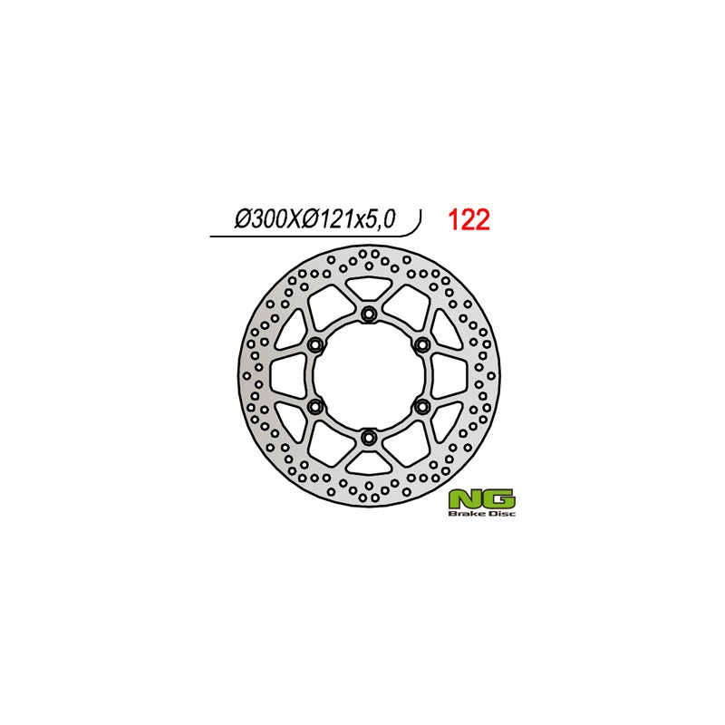 NG TARCZA HAMULCOWA PRZÓD SUZUKI DR 650 '91-'95, DR 800 '90-'95 (300X121X5)