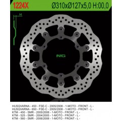 NG TARCZA HAMULCOWA PRZÓD KTM 450/525/560 SMR, HUSQVARNA (310X127X5) (6X6,5MM) WAVE