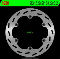 NG TARCZA HAMULCOWA TYŁ HONDA ST 1100 PANEUROPEAN '91-'01, ST 1300 '02-'15, CTX 1300 '15, GL 1500 SE '90-'98 (315,5X184,5X6,2) (