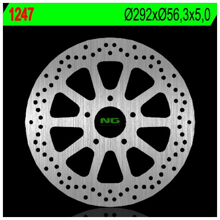 NG TARCZA HAMULCOWA TYŁ HARLEY DAVIDSON 750/883/1200/1340/1450/1584/1690 (292X56,3X5) (5X10,5MM)