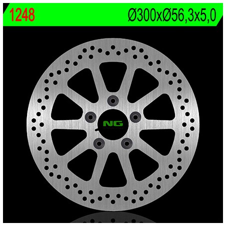 NG TARCZA HAMULCOWA PRZÓD HARLEY DAVIDSON 883/1200/1450/1584/1690/1800 (300X56,3X5) (5X8,5MM)