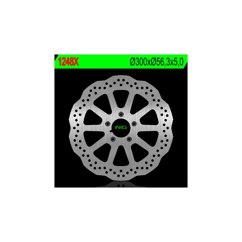 NG TARCZA HAMULCOWA PRZÓD HARLEY DAVIDSON 883/1200/1450/1584/1690/1800 (300X56,3X5) (5X8,5MM) WAVE