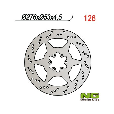 NG TARCZA HAMULCOWA TYŁ HONDA NTV 650 '88-'97 (276X53X4,5)