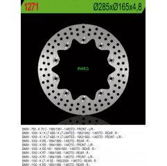 NG TARCZA HAMULCOWA PRZÓD BMW K 75C/RT/S '94-'96, PRZÓD/TYŁ K 100 '84-'93, K1100 '92-'00 (285X165X4,8) (10X5,5MM)