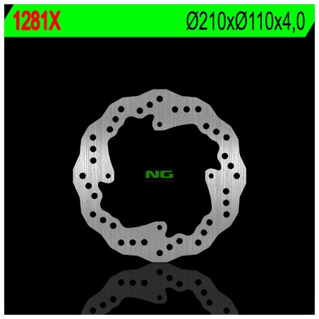 NG TARCZA HAMULCOWA TYŁ KTM SX 85 '11-'20 (210X110X4) KTM 250/350 FREERIDE '12-'17 WAVE