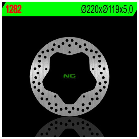 NG TARCZA HAMULCOWA TYŁ BMW S 1000 R/RR '09-'15 (220X119X5) (5X6,6MM)