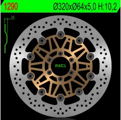 NG TARCZA HAMULCOWA PRZÓD MOTO GUZZI NORGE 1200 '06-16 (320X64X5,0MM) (6X8,5MM) PŁYWAJĄCA