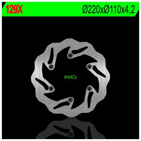 NG TARCZA HAMULCOWA TYŁ KTM SX/EXC/LC4, HUSABERG (220X110X4,2) WAVE