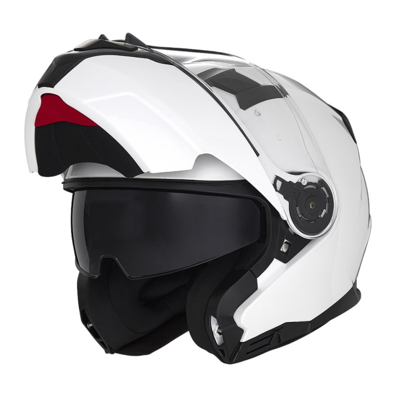 NOX KASK SZCZĘKOWY (FLIP-UP) Z BLENDĄ N966 KOLOR BIAŁY POŁYSK ROZMIAR M