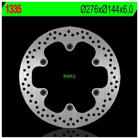 NG TARCZA HAMULCOWA TYŁ HONDA CB 1300 '01-'05, CBR 1000F '87-'92, NT 650/700V '98-'15, CB 1000 '93-'95 (276X144X6) (6X10,5MM) - 