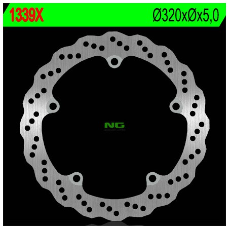 NG TARCZA HAMULCOWA PRZÓD HONDA CB 650F '14-'15, CTX 700 '13-'17 (320X5) (5X10MM) WAVE