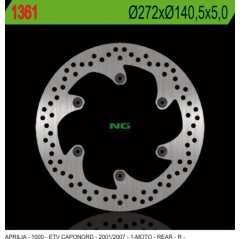 NG TARCZA HAMULCOWA TYŁ APRILIA ETV 1000 CAPONORD '01-'07 (272X140,5X5) (6X8,5MM)
