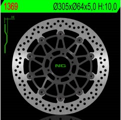 NG TARCZA HAMULCOWA PRZÓD KTM 950/990 SMR/SMT 05-14 (305X64X5,0MM) (6X8,5MM) PŁYWAJĄCA