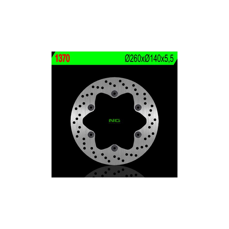 NG TARCZA HAMULCOWA TYŁ SUZUKI B-KING / ABS 1300 '08-'11, B-KING KONZEPT 1300 '12-13 (260X140X5,5)