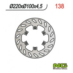 NG TARCZA HAMULCOWA TYŁ KAWASAKI KX 125 '89-'02, KX 250 '92-'95, KDX 200/220, KLX300/650R (220X100X4,5) (6X6,5MM)