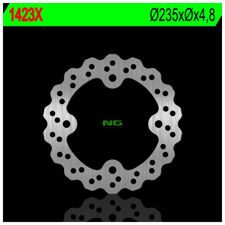 NG TARCZA HAMULCOWA TYŁ KAWASAKI KSF 250 MOJAVE '87-'04, KEF 300 LAKOTA '95-'03 (235X4,7) (4X11,5MM) WAVE