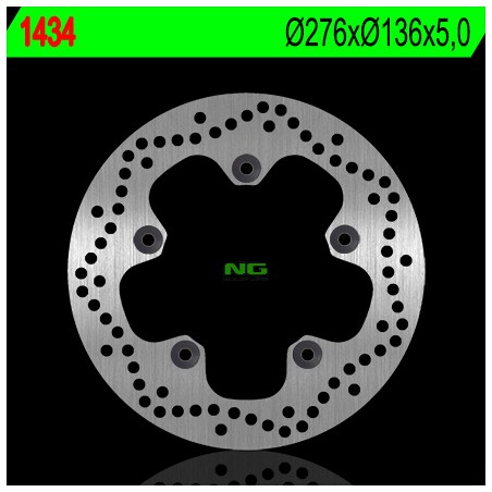 NG TARCZA HAMULCOWA TYŁ BMW R1200 GS '13-'18, R 1200RT '14-'18, R 1200RS '16, R1250GS '19-'20 (276X136X5) (5X10,5)