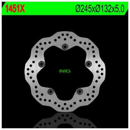 NG TARCZA HAMULCOWA TYŁ YAMAHA MT09 '13-'20, MT07 '18-'20, TENERE 700 '19-'20, XSR900 '15-'20 (245X132X5) (5X10,5MM)