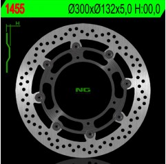 NG TARCZA HAMULCOWA PRZÓD YAMAHA WR 250X '08-'12 (SUPERMOTO) (PŁYWAJĄCA)