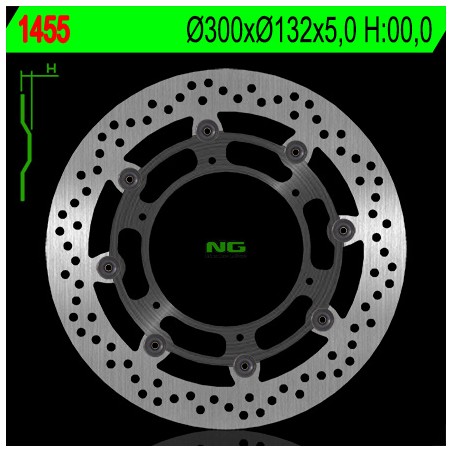 NG TARCZA HAMULCOWA PRZÓD YAMAHA WR 250X '08-'12 (SUPERMOTO) (PŁYWAJĄCA)