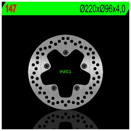 NG TARCZA HAMULCOWA PRZÓD/TYŁ APRILIA 50/70/125/250/300/400/500 (220X96X4) (5X6,5MM)