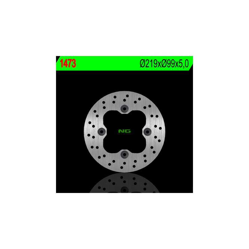 NG TARCZA HAMULCOWA TYŁ POLARIS RANGER 900 '11-'14 (219X99X5) (4X14,3MM)