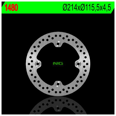 NG TARCZA HAMULCOWA PRZÓD/TYŁ CAN-AM 500/650/800/1000 RENEGATE/OUTLANDER (214X115,5X4,5) (4X8,5MM)