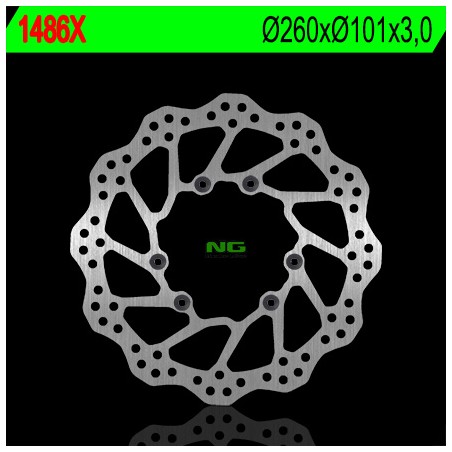 NG TARCZA HAMULCOWA PRZÓD HONDA CRF 250/450R '15-'20 (260X101X3) (6X6,5MM) WAVE