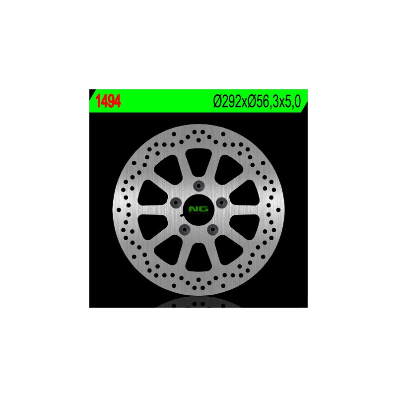 NG TARCZA HAMULCOWA PRZÓD HARLEY DAVIDSON 750/883/1200/1340/1450/1584/1600 (292X56,3X5) (5X8,5MM)