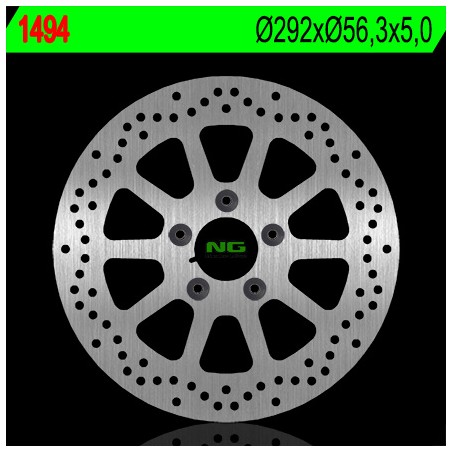 NG TARCZA HAMULCOWA PRZÓD HARLEY DAVIDSON 750/883/1200/1340/1450/1584/1600 (292X56,3X5) (5X8,5MM)