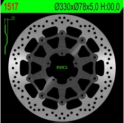 NG TARCZA HAMULCOWA PRZÓD DUCATI SCRAMBLER 800 15-18 (330X78X5,0MM) (5X8,5MM)