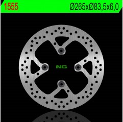 NG TARCZA HAMULCOWA TYŁ DUCATI DIAVEL 1200 11-18 MULTISTRADA 1200/1262 15-18 , XDIAVEL 1262 18 (265X83,50X6,0MM) (4X10MM)