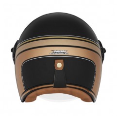 NOX PREMIUM KASK OTWARTY JET HERITAGE LINE KOLOR CZARNY MAT/ZŁOTY ROZMIAR XL