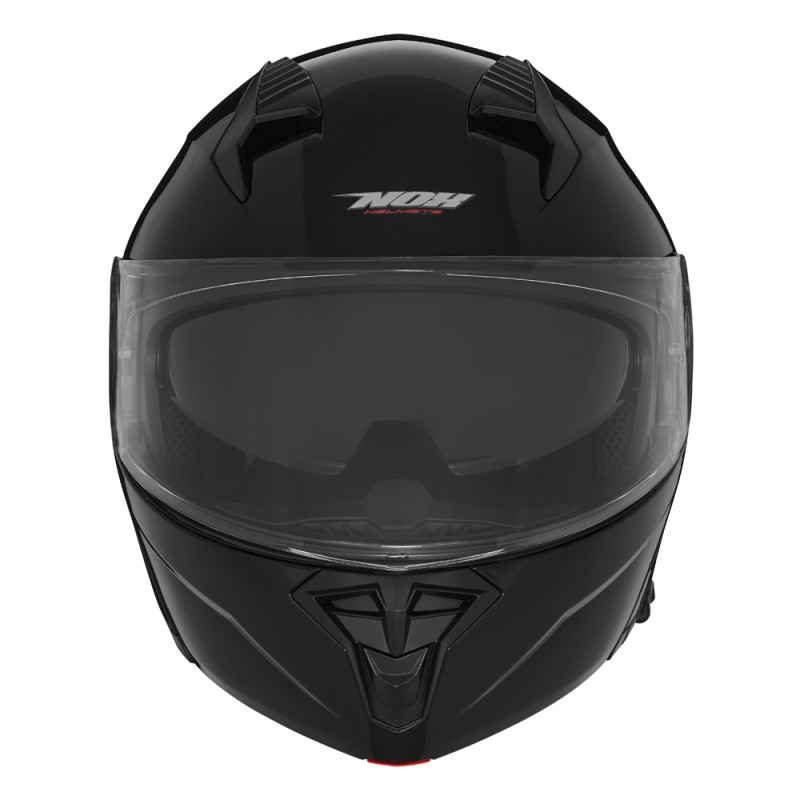 NOX KASK SZCZĘKOWY (FLIP-UP) Z BLENDĄ N968 KOLOR CZARNY POŁYSK ROZMIAR M