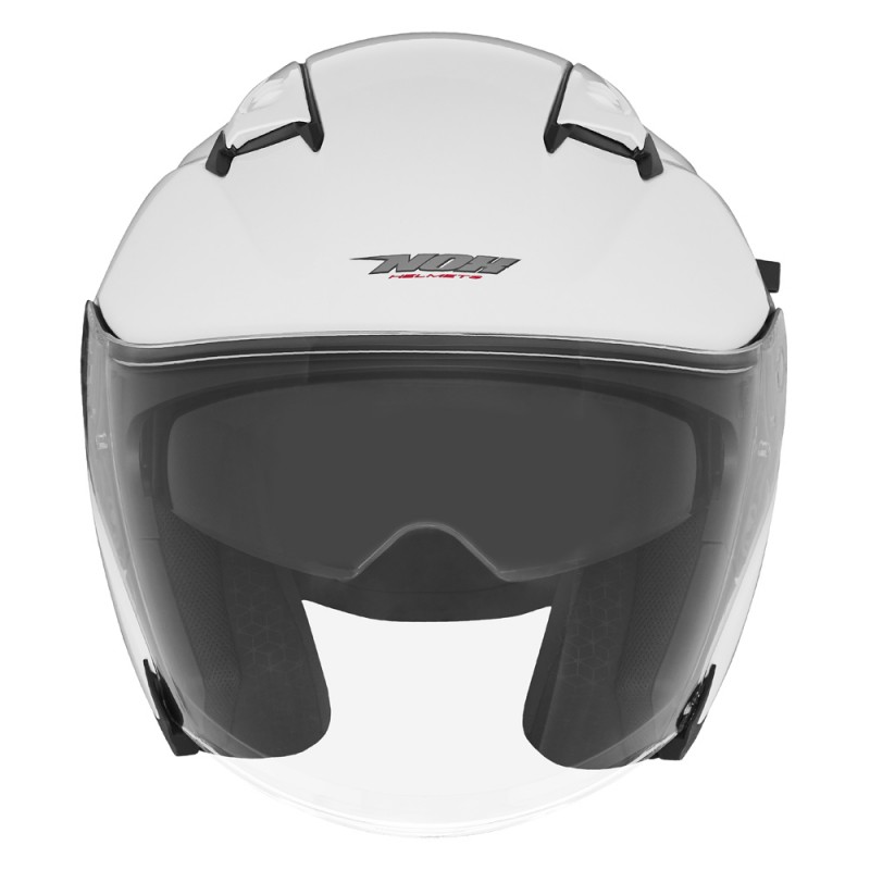 NOX KASK OTWARTY JET Z BLENDĄ N130 SOLID KOLOR BIAŁY POŁYSK ROZMIAR M