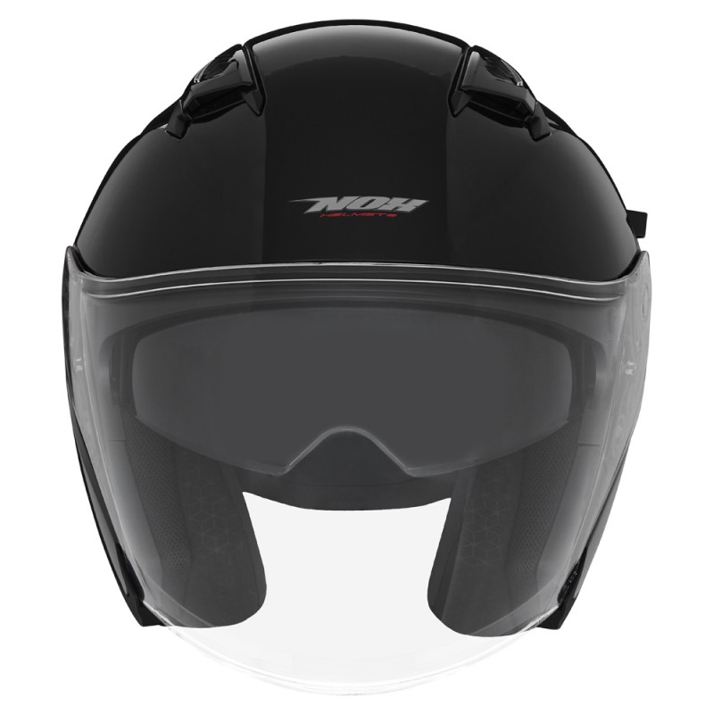 NOX KASK OTWARTY JET Z BLENDĄ N130 SOLID KOLOR CZARNY POŁYSK ROZMIAR XS