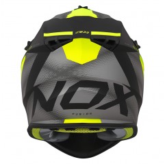 NOX KASK CROSS / OFFROAD N633 FUSION KOLOR CZARNY MAT/ŻÓŁTY FLUO ROZMIAR M (ZAPIĘCIE MIKROMETRYCZNE)