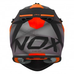 NOX KASK CROSS / OFFROAD N633 FUSION KOLOR CZARNY MAT/POMARAŃCZOWY ROZMIAR XL (ZAPIĘCIE MIKROMETRYCZNE)