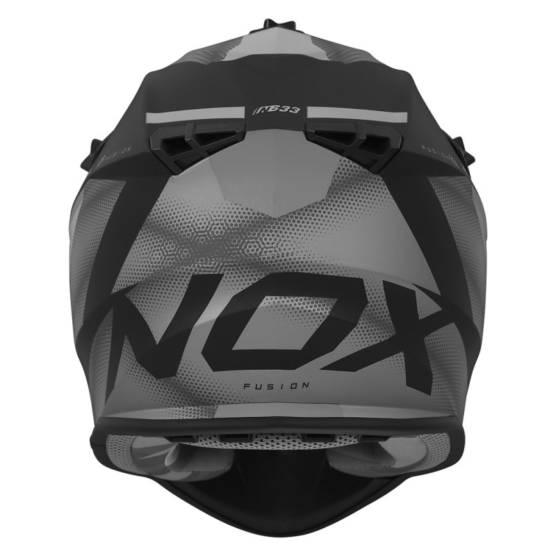 NOX KASK CROSS / OFFROAD N633 FUSION KOLOR CZARNY MAT/TYTANOWY ROZMIAR XL (ZAPIĘCIE MIKROMETRYCZNE)