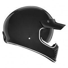 NOX PREMIUM KASK INTEGRALNY (FULL FACE) SEVENTY II SOLID KOLOR CZARNY POŁYSK ROZMIAR L