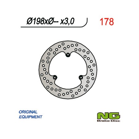 NG TARCZA HAMULCOWA PRZÓD KTM 60/65/85 SX (198x-x3)